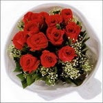9 adet sevdiklerinize k�rm�z� g�lden buket